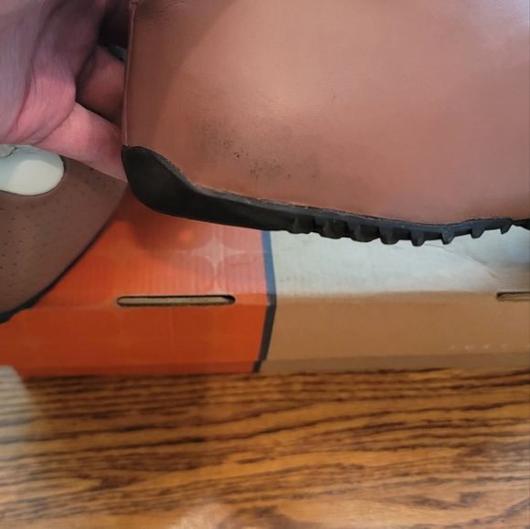 Nike Air Hyper Flight Brown Black Leather Sneakers Gym Kicks Shoes 13 - Picture 9 of 13